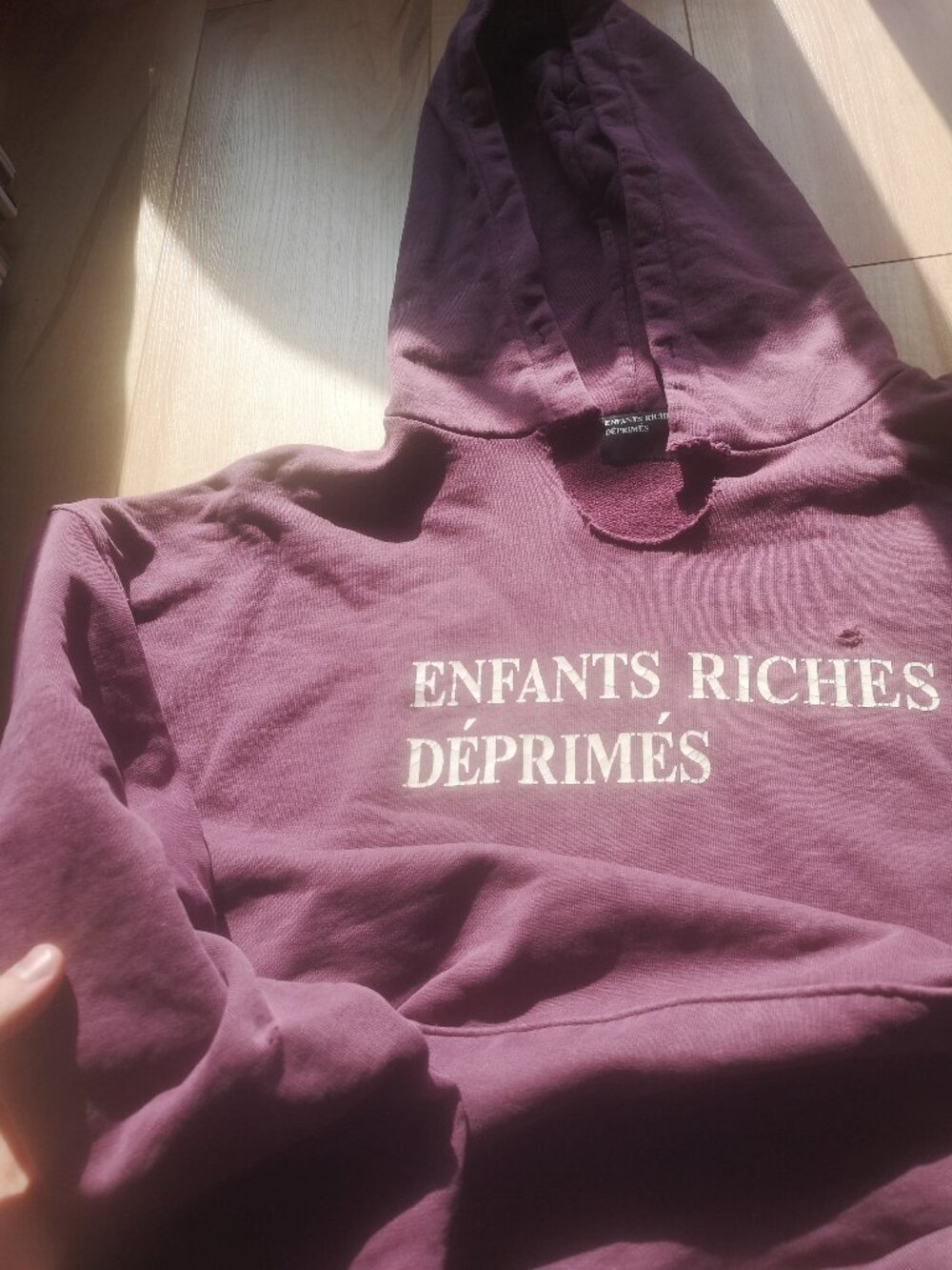 Enfants Riches Déprimés (ERD) Heavyweight Cropped Hoodie – Size M (Boxy Fit)